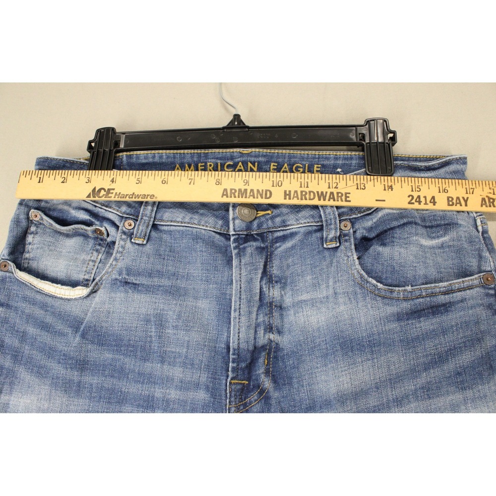 American Eagle Jeans Ne(x)t Level Flex Size 34 Raw Hem Denim Shorts 5.5" Inseam